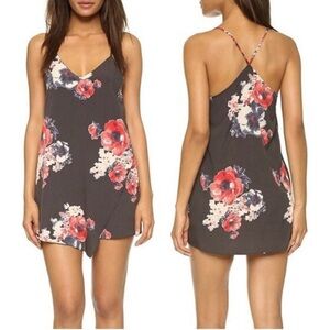 Free People Red and Pink Floral Garment